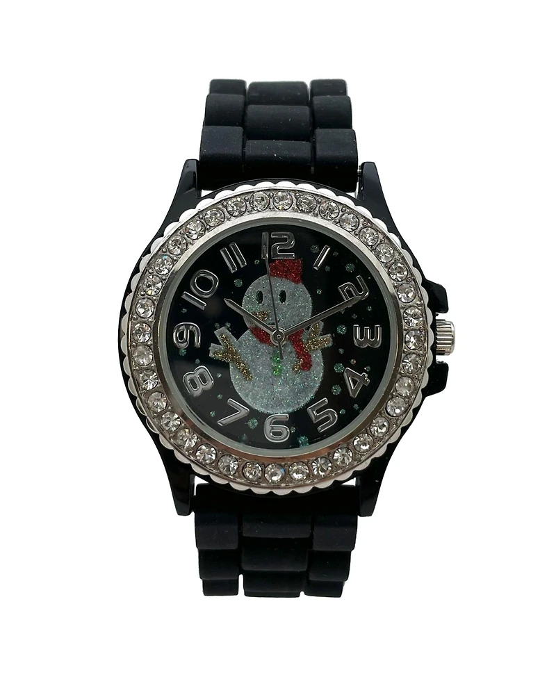 Olivia Pratt Merry Christmas Silicone Band Themed Women Watch