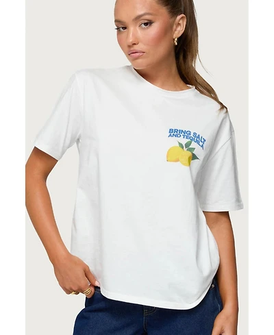 Edikted Women's Let'S Make Margs Oversized T Shirt
