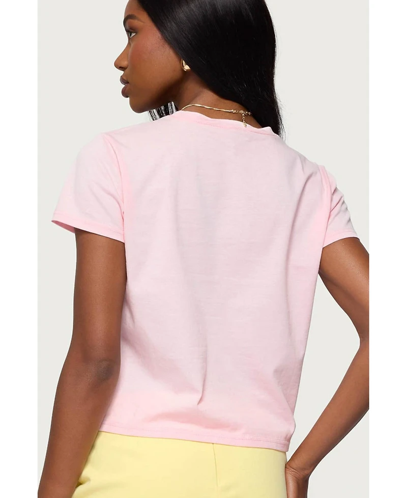 Edikted Women's Ocean S Calling Coastal T Shirt