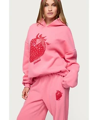 Edikted Women's Strawberry Babe Hoodie
