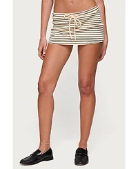 Edikted Women's Brena Striped Mini Skort