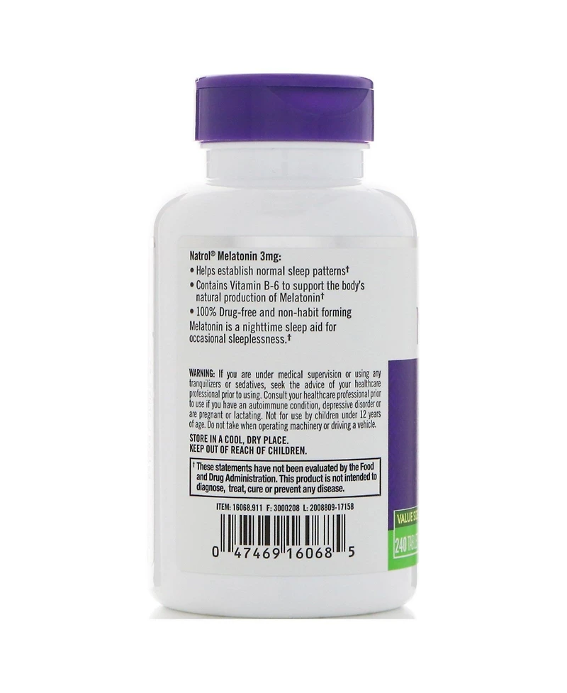Natrol Melatonin 3 mg