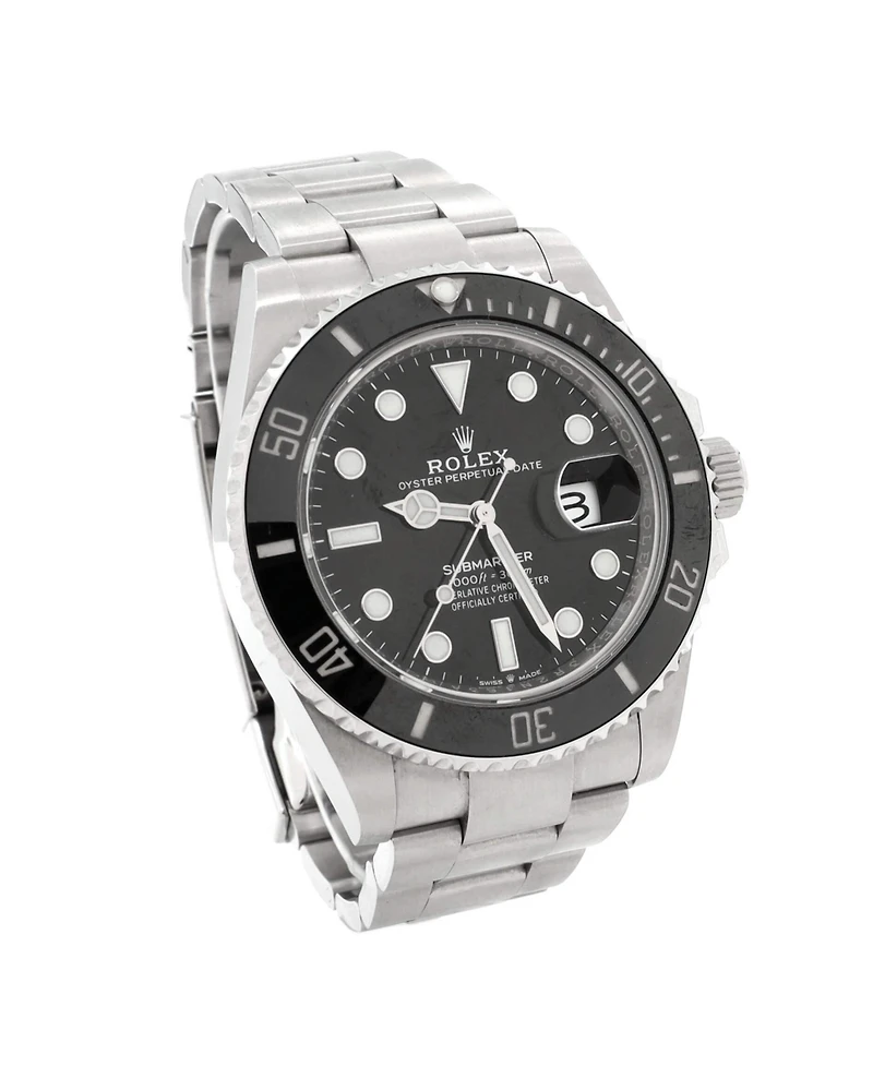 Pre-Owned Rolex Oyster Perpetual Submariner Date Automatic Watch in Stainless Steel and Cerachrom 41mm