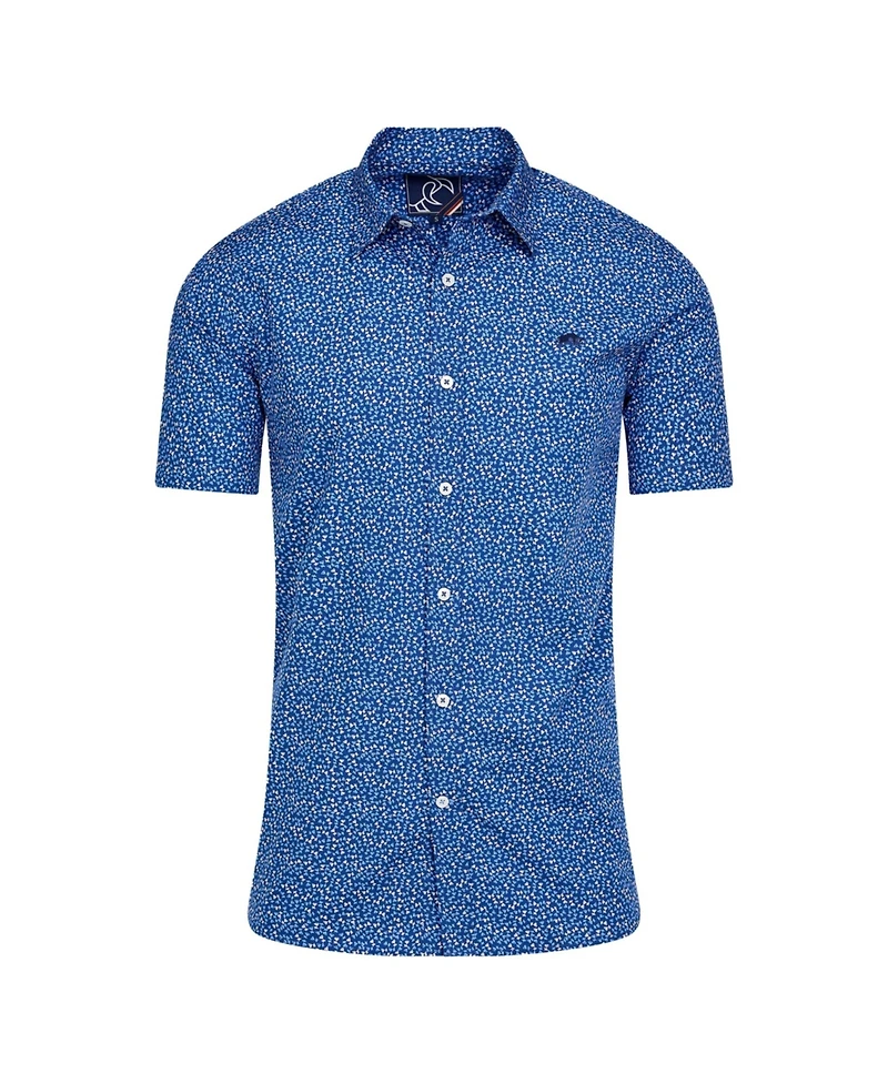 Raging Bull Men's Short Sleeve Flower Bud Shirt