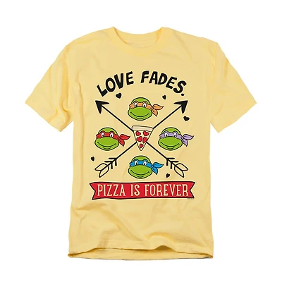 Logovision Men's Teenage Mutant Ninja Turtles Pizza Is Forever T-Shirt
