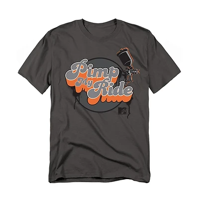 Logovision Men's My Ride Color Logo With Small Spray Paint Gun T-Shirt