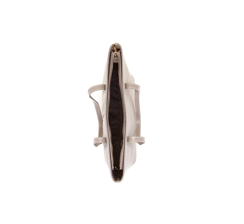 Susu Dark Dune Leather Shoulder Bag Big Work Tote Purse for Women's Laptop Handbag