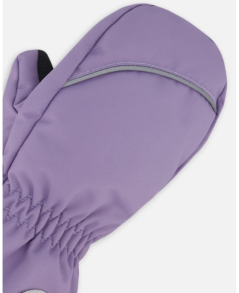 Deux par Girls Winter Mittens Play Purple Gray