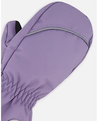 Deux par Girls Winter Mittens Play Purple Gray
