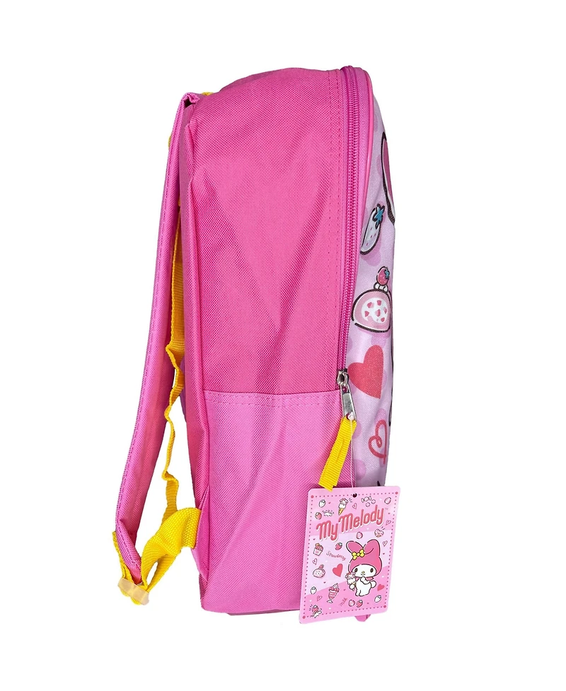 Hello Kitty My Melody 15" Pink School Backpack for Girls