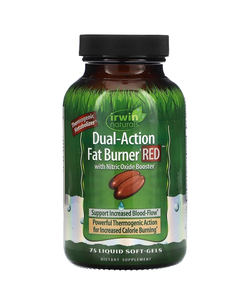Irwin Naturals Dual-Action Fat Burner Red, 75 Softgels