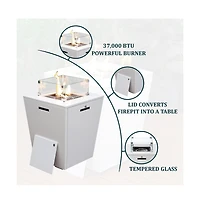 LeisureMod White Aluminum Outdoor Patio Chaise Lounge Chair With Arms