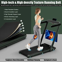 2.25HP 2-in-1 Folding Treadmill with App Control, Speaker, and Remote