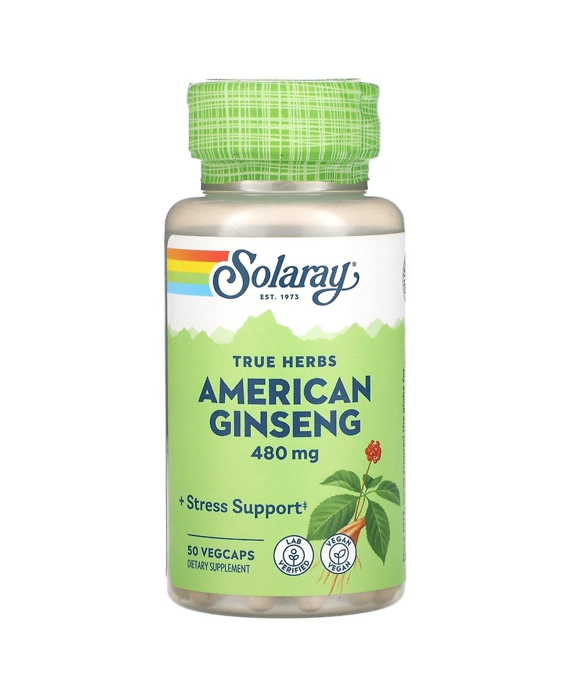 Solaray True Herbs American Ginseng 480 mg