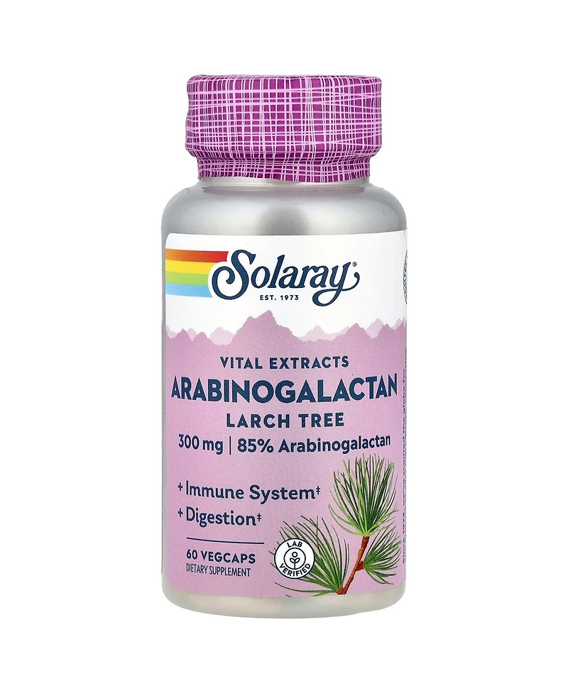 Solaray Vital Extracts Arabinogalactan Larch Tree 300 mg - 60 Vegcaps