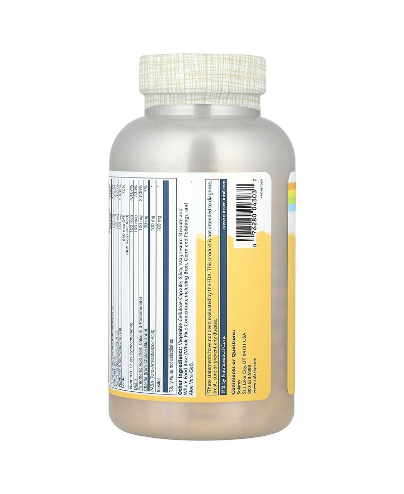 Solaray Vitamin B-Complex 100 - 250 VegCaps