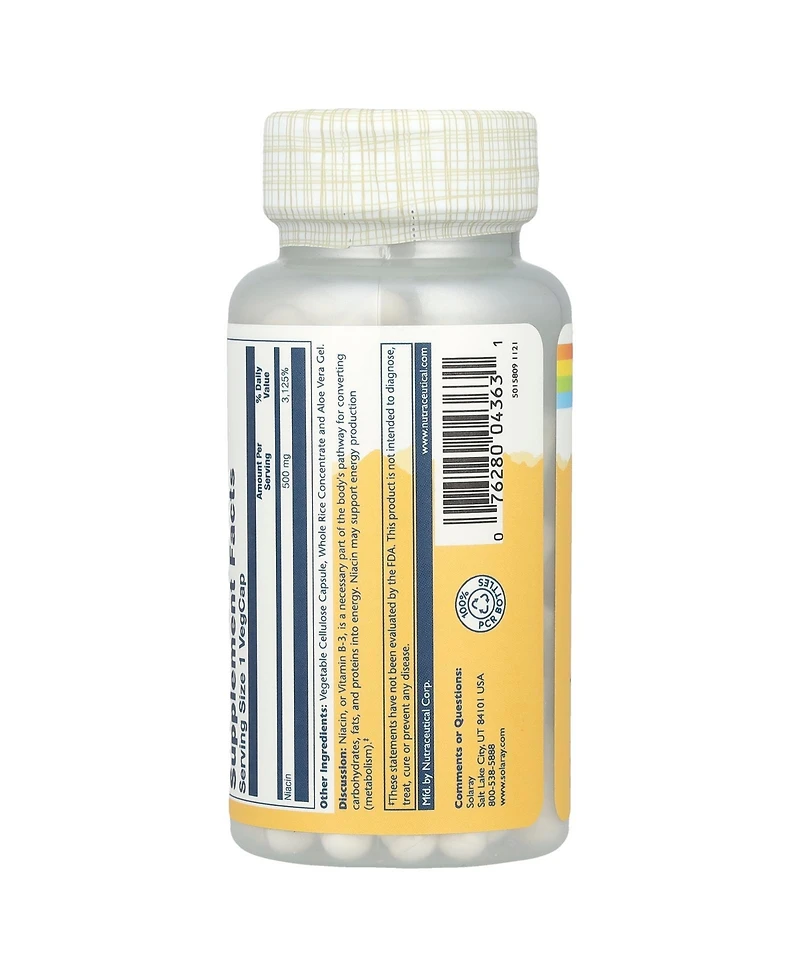 Solaray Niacin 500 mg