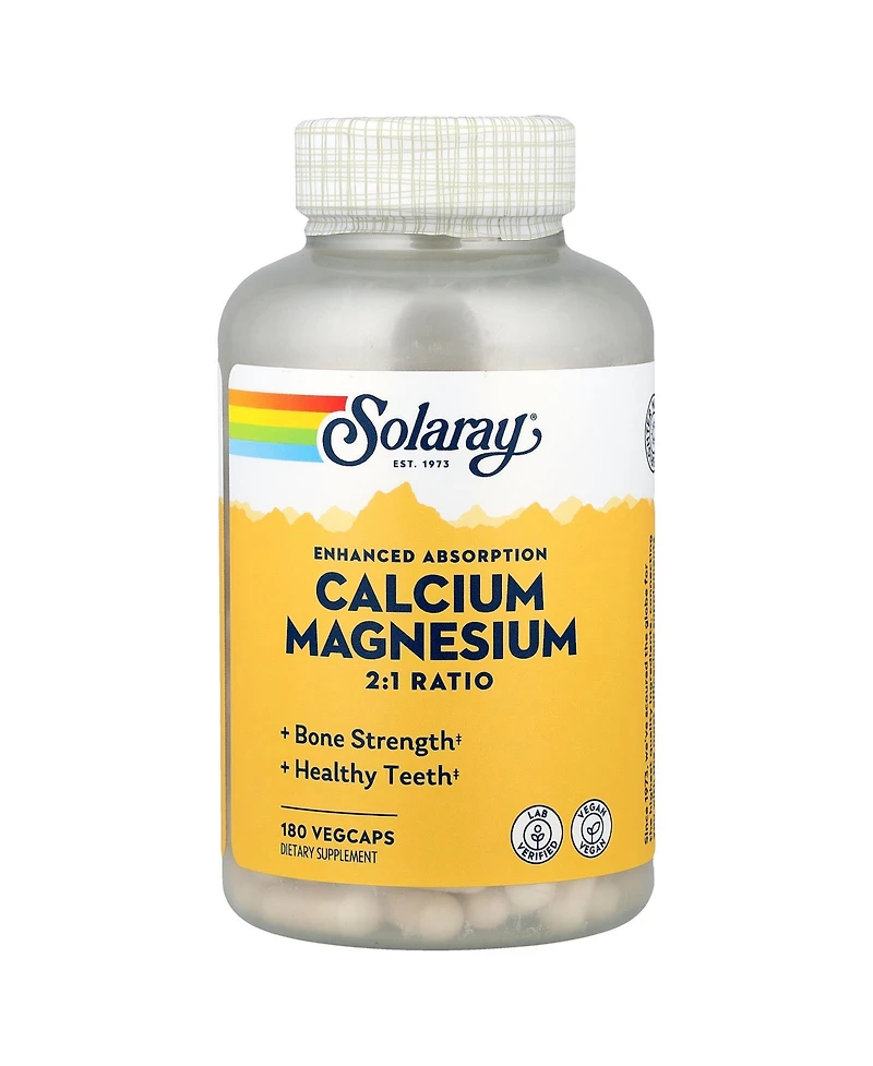 Solaray Calcium Magnesium 2:1 Ratio