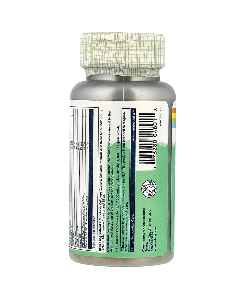 Solaray Super Digestaway - 90 VegCaps