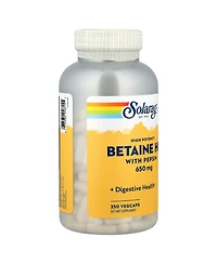 Solaray Betaine HCl with Pepsin High Potency - 250 VegCaps