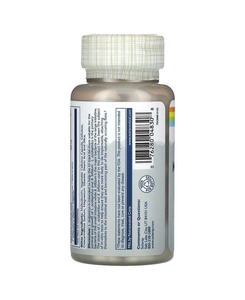 Solaray Freeze Dried Multidophilus Probiotic 3 Billion Cfu