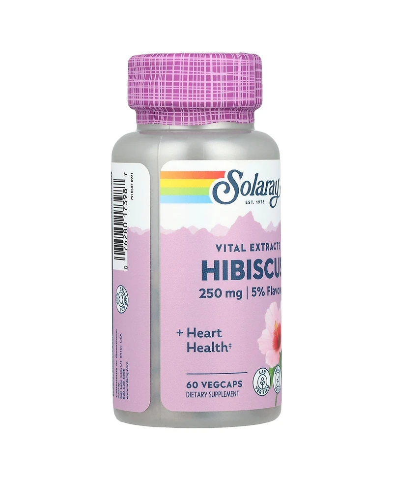 Solaray Vital Extracts Hibiscus - 60 VegCaps