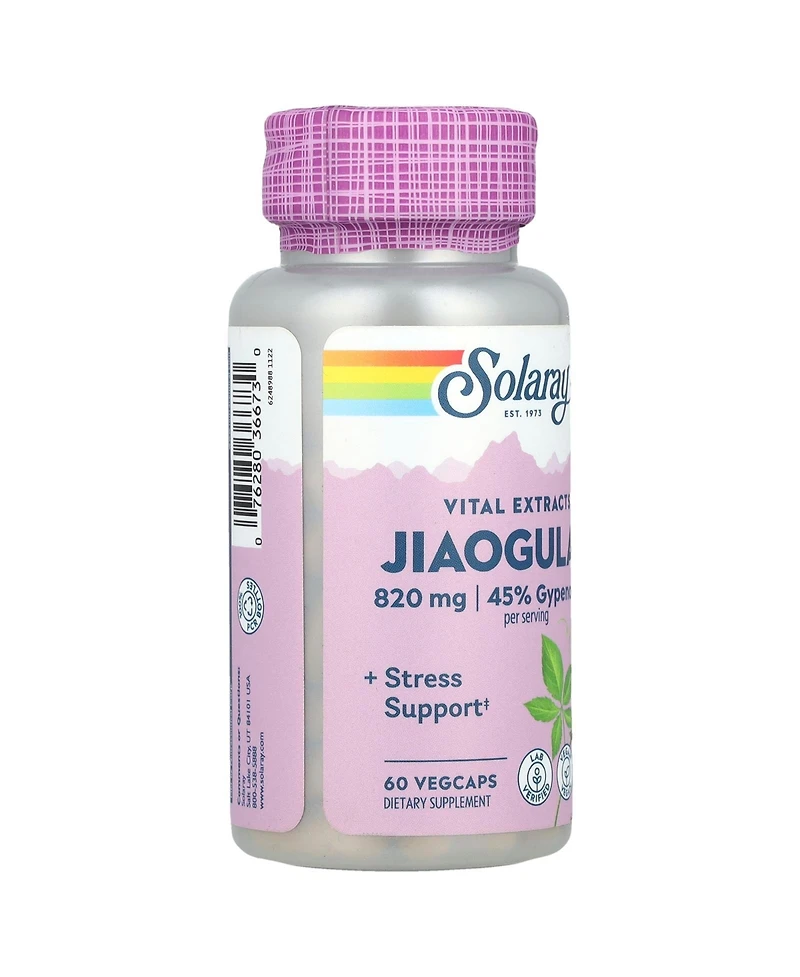 Solaray Jiaogulan - 60 VegCaps (410 mg per Capsule)