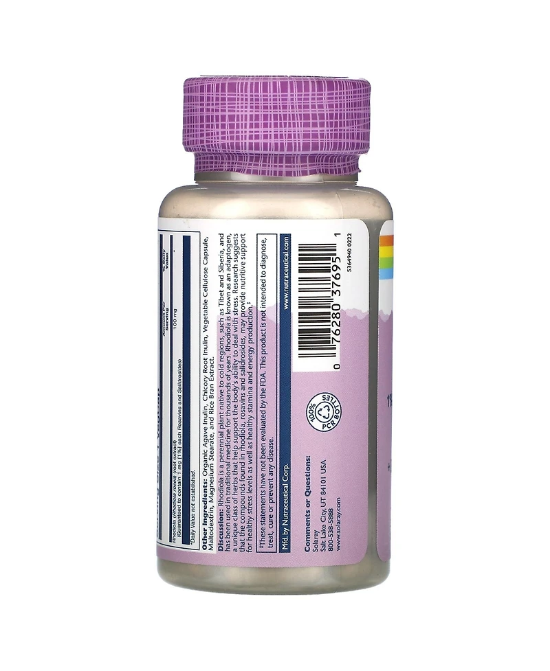 Solaray Vital Extracts Rhodiola 100 mg