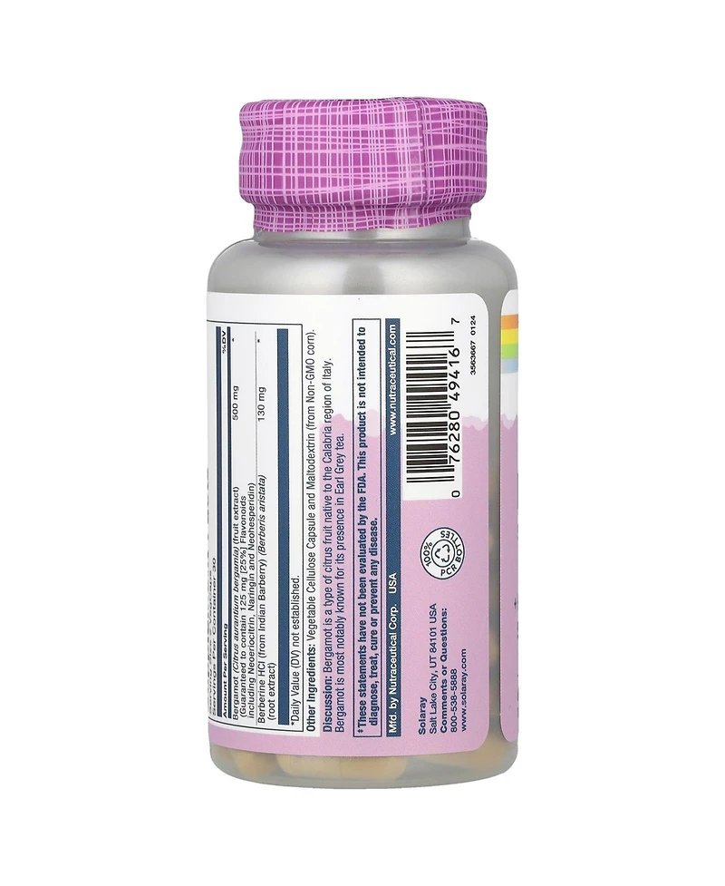 Solaray Vital Extracts Bergamot - 60 Vegcaps
