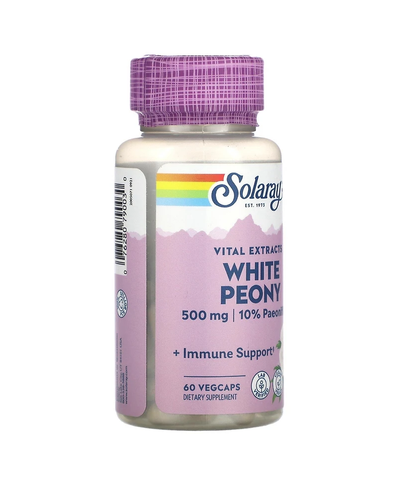 Solaray Vital Extracts White Peony 500 mg