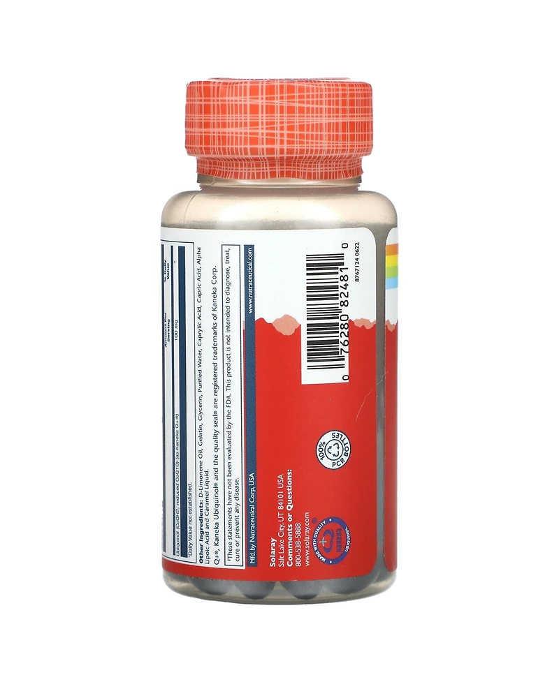 Solaray Ubiquinol CoQ10 Enhanced Absorption 100 mg