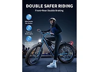 Multijoy Electric Bike for Adults,Upgraded 48V 20Ah Removable Battery,Peak 1000W Powerful Motor,70Mi Long Range,26"x4" Fat Tire,Ul Certified