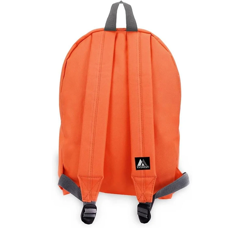 Basic Backpack, Tangerine, One Size