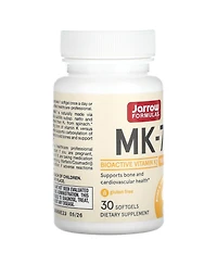 Jarrow Formulas Mk-7 180 mcg - Bioactive Form of Vitamin K2 - 30 Servings (Softgels)