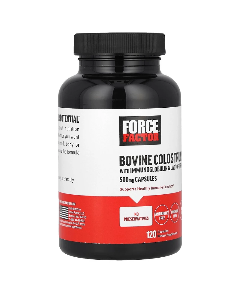 Force Factor Bovine Colostrum With Immunoglobulin & Lactoferrin 500 mg