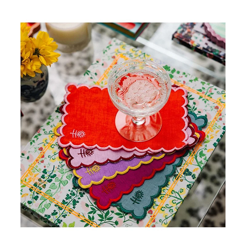 FFurbish Studiourbish Icon Linen Cocktail Napkins Set of 6