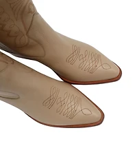 Stivali New York Women's Suede Leather Western Cowboy Booties