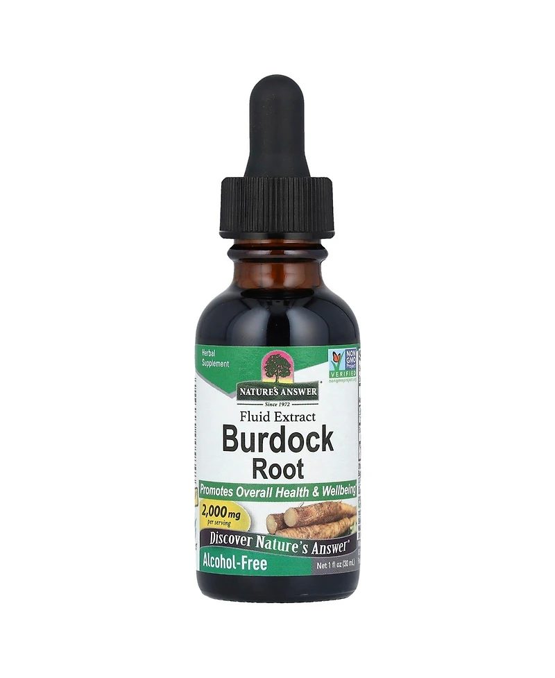 Nature's Answer Burdock Root Fluid Extract Alcohol-Free 2 000 mg