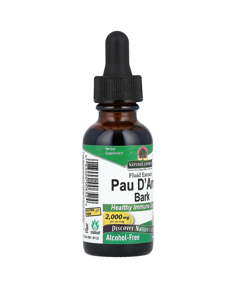 Nature's Answer Pau D' Arco Bark Alcohol-Free 2 000 mg - 1 fl oz (30 ml)