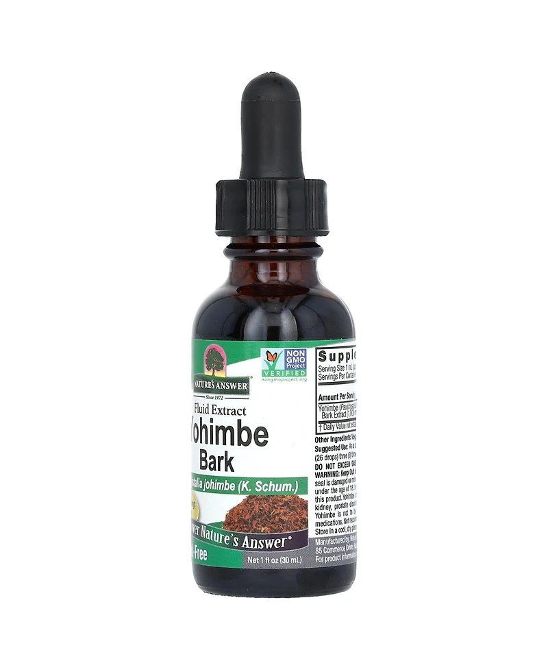 Nature's Answer Yohimbe Bark Alcohol-Free 1 000 mg