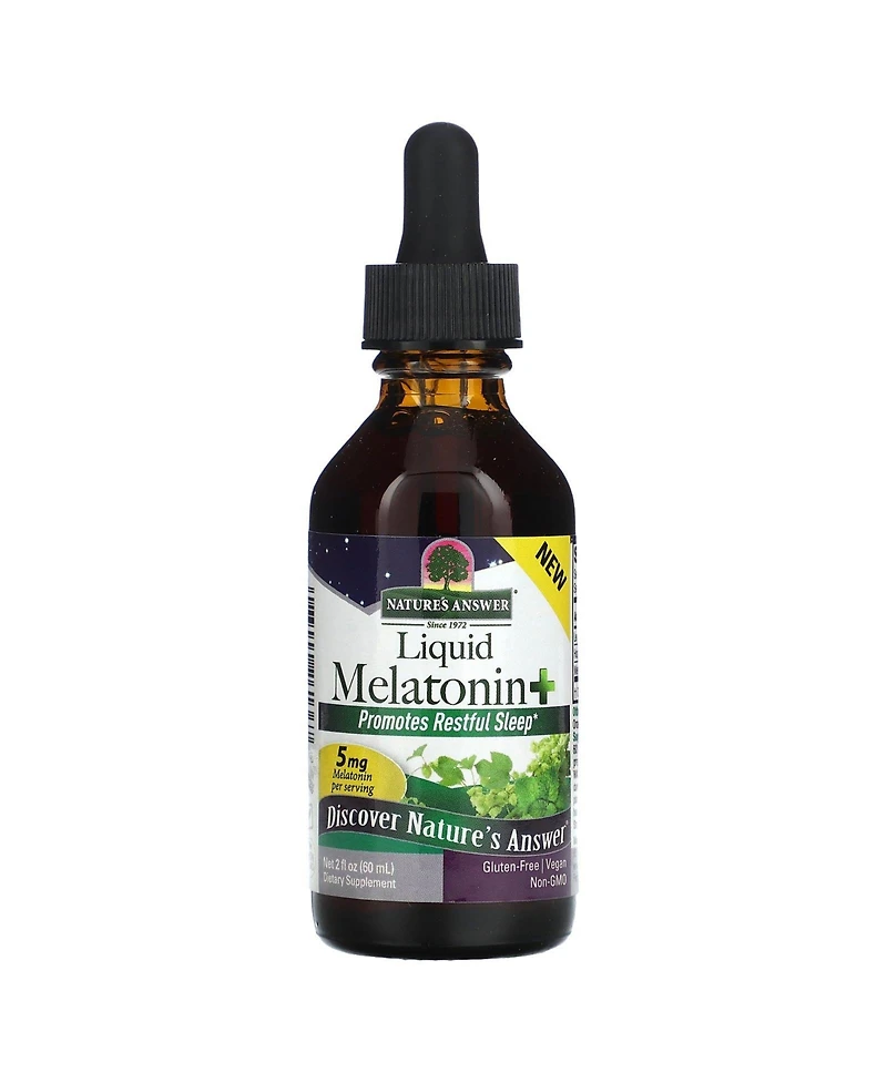 Nature's Answer Liquid Melatonin+ Natural Vanilla and Orange Cream 5 mg