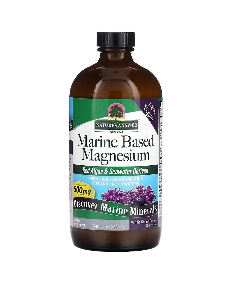 Nature's Answer Marine Based Magnesium Vanilla Cream 500 mg