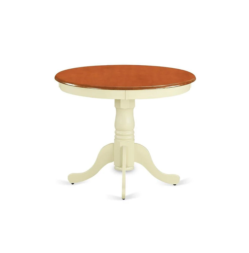 East West Furniture Dining Room Set Buttermilk & Cherry