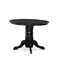 East West Furniture Dining Room Set Black