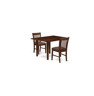 East West Furniture Dining Room Set Mahogany