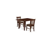 East West Furniture Dining Room Set Mahogany