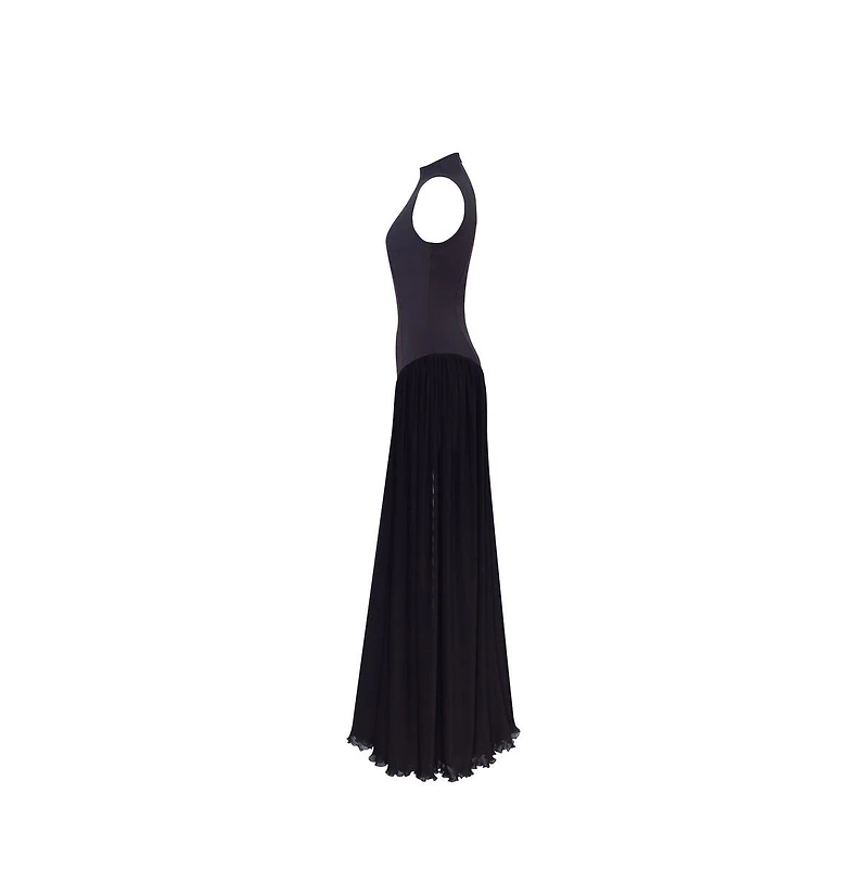 Milla Women's Elegant mock neck maxi dress