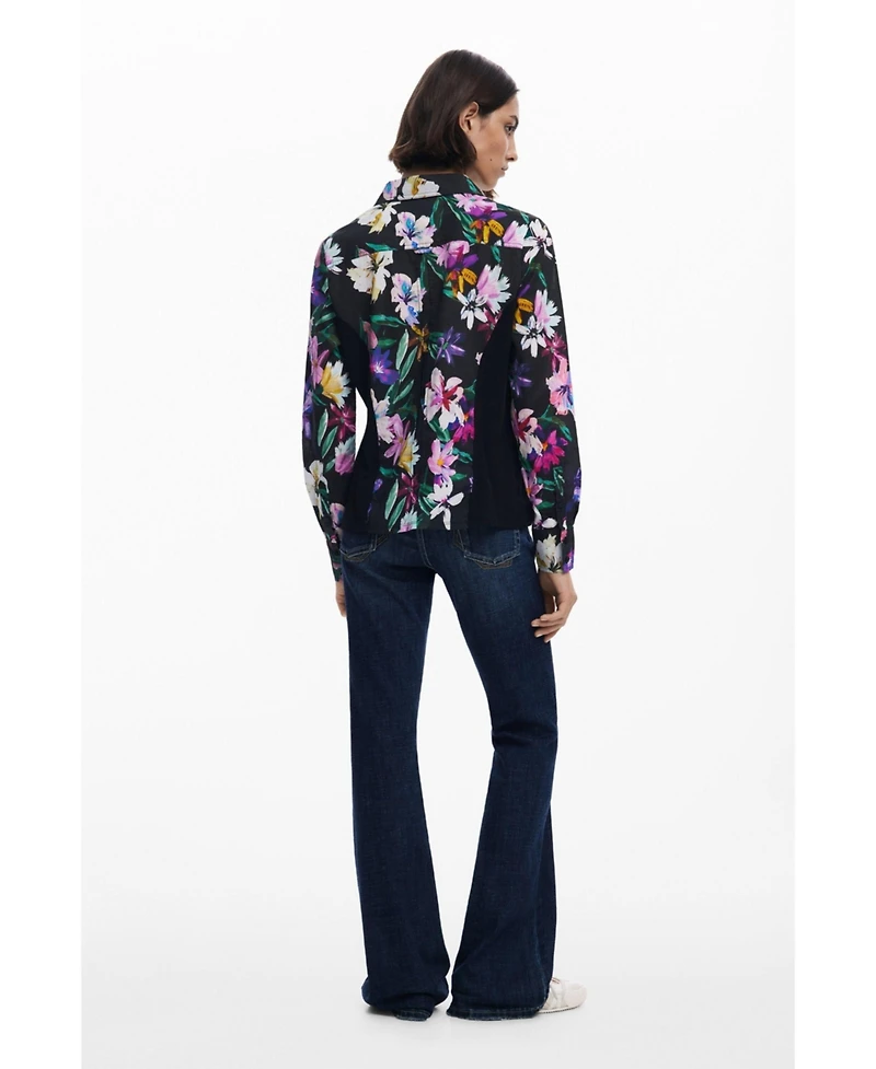 Desigual Women's Combined silhouette floral shirt