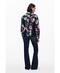 Desigual Women's Combined silhouette floral shirt