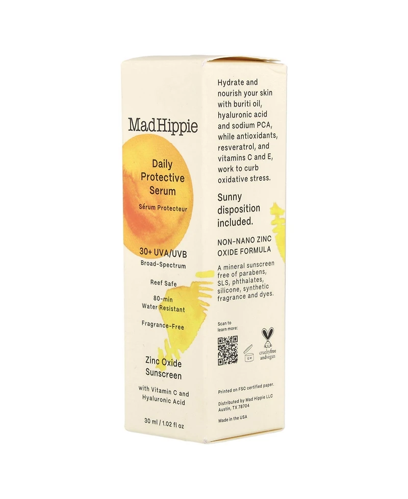 Mad Hippie Daily Protective Serum Spf 30+ Fragrance-Free